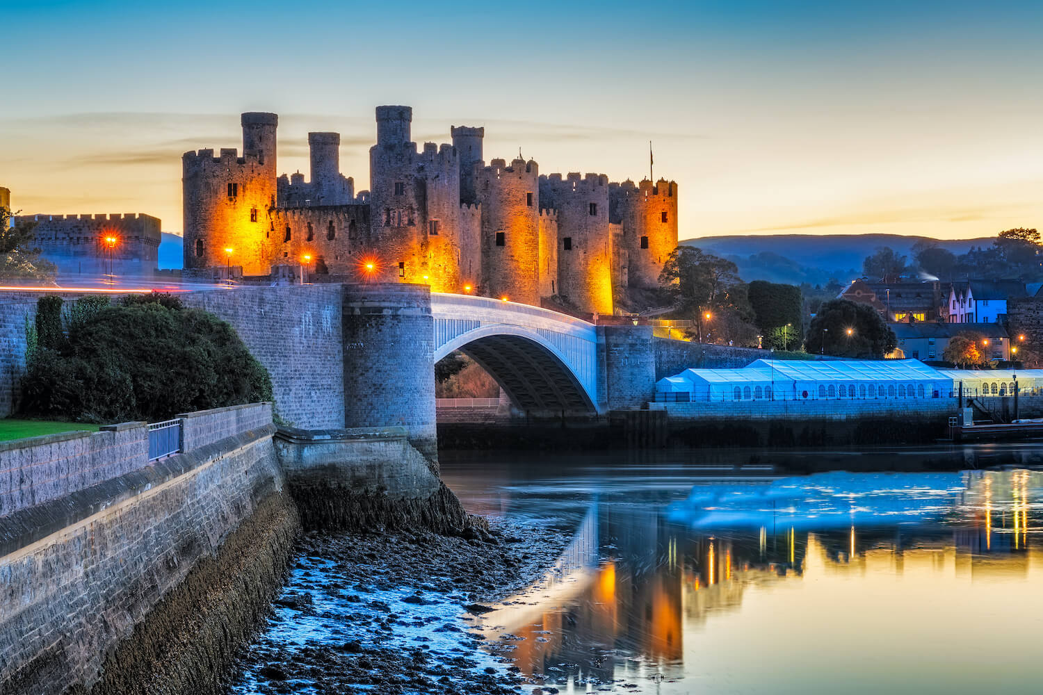 Conwy castle in Wales